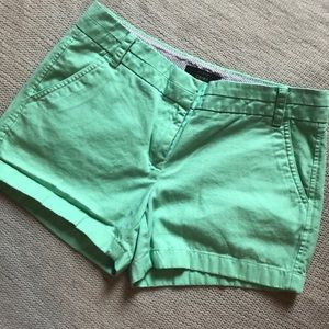 J. Crew Sea-foam Green Shorts